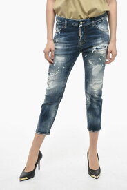 【本日5の付く日ポイント4倍!!】 DSQUARED2 ディースクエアード デニム S72LB0486 S30664 470 レディース PAINT EFFECT COOL GIRL CROPPED JEANS 15CM 【関税・送料無料】【ラッピング無料】 dk