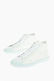 【本日5の付く日ポイント4倍!!】 SAINT LAURENT PARIS イヴ サンローラン スニーカー 652773AAAIG9092 メンズ LEATHER MID TOP SNEAKERS WITH RUBBER SOLES 【関税・送料無料】【ラッピング無料】 dk