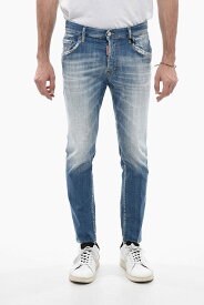 【本日5の付く日ポイント4倍!!】 DSQUARED2 ディースクエアード デニム S74LB1276 S30342 470 メンズ SKATER FIT DELAVÈ DENIMS WITH BELT LOOPS 15CM 【関税・送料無料】【ラッピング無料】 dk