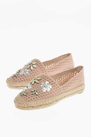 TORY BURCH トリー バーチ フラットシューズ 11168806 レディース MESH ESPADRILLAS WITH JEWEL DETAIL 【関税・送料無料】【ラッピング無料】 dk