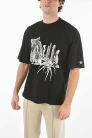 NEIL BARRETT ニール バレット トップス BJT083S S567S 2361 メンズ CREWNECK CACTUS PRINTED EASY FIT T-SHIRT 【関税・送料無料】【ラッピング無料】 dk