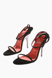 CHRISTIAN LOUBOUTIN クリスチャンルブタン パンプス 1230652LE J666 レディース SUEDE QUEEN ANKLE STRAP SANDALS WITH RHINESTONE ON THE HEEL 【関税・送料無料】【ラッピング無料】 dk
