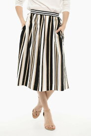 WOOLRICH ウールリッチ スカート CFWWSK0019FRUT2111 1514 レディース FLARED PENCIL STRIPED SCULLY LONGUETTE SKIRT 【関税・送料無料】【ラッピング無料】 dk