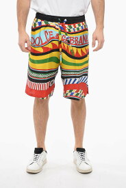 【15,000円以上ご購入で1,000円OFF！】 DOLCE&GABBANA ドルチェ&ガッバーナ パンツ GV37AT HI1KO HH4KY メンズ SILK SHORTS WITH MULTICOLORED GRAPHIC PRINT 【関税・送料無料】【ラッピング無料】 dk