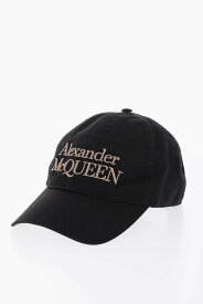 ALEXANDER MCQUEEN アレキサンダー マックイーン 帽子 6886584105Q 1079 メンズ COTTON TWILL STACKED BASEBALL CAP WITH EMBOSSED LOGO 【関税・送料無料】【ラッピング無料】 dk