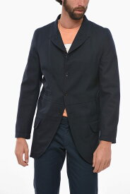 【本日0の付く日ポイント4倍!!】 COMME DES GARCONS コム デ ギャルソン ジャケット FK-J00462033390 NA メンズ SHIRT ASYMMETRIC LONG BLAZER WITH PEAK LAPEL 【関税・送料無料】【ラッピング無料】 dk