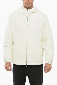 【楽天スーパーSALE!!100000円以上4000円OFFクーポン対象】 BURBERRY バーバリー ジャケット 8065549WHITE メンズ HOODED WINDBREAKER WITH LOGO PRINT 【関税・送料無料】【ラッピング無料】 dk