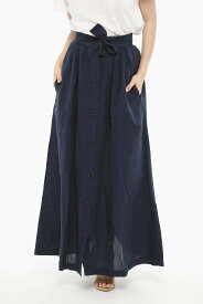 WOOLRICH ウールリッチ スカート COWWGON0330CL05 313 レディース COTTON AND LINEN MAXI SKIRT WITH FRONT BUTTONS 【関税・送料無料】【ラッピング無料】 dk