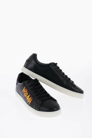 DSQUARED2 ディースクエアード スニーカー S82SNM0084 SJ06502238 M063 メンズ LOW-TOP LEATHER SNEAKERS WITH LOGO-DETAIL 【関税・送料無料】【ラッピング無料】 dk
