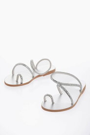 【本日5の付く日ポイント4倍!!】 ANCIENT GREEK SANDALS エンシェント グリーク サンダルズ フラットシューズ APLIELEFTHERIALE SI レディース LEATHER ELEFTHERIA THONG SANDALS WITH RHINESTONE EMBELLISHME 【関税・送料無料】【ラッピング無料】 dk