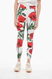 DOLCE&GABBANA ドルチェ&ガッバーナ パンツ FTCP4TFSG5ZHA3VN レディース FLORAL PATTERNED POPPY LEGGINGS WITH ANKLE ZIPS 【関税・送料無料】【ラッピング無料】 dk