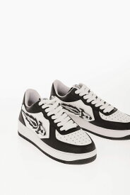 ENTERPRISE JAPAN スニーカー BB1119P010200054LE BW メンズ TWO-TONE LEATHER LOW TOP SNEAKERS WITH EJ ROCKET LOGO 【関税・送料無料】【ラッピング無料】 dk