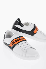 DSQUARED2 ディースクエアード スニーカー S82SNM0056 SJP01500001SS19 M635 メンズ LOW-TOP LEATHER SNEAKERS WITH LOGOED TOUCH STRAP CLOSURE 【関税・送料無料】【ラッピング無料】 dk