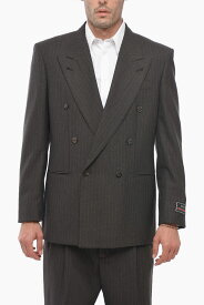 【本日0の付く日ポイント4倍!!】 GUCCI グッチ ジャケット 675837 ZACFK 1190 メンズ DOUBLE-BREASTED HERRINGBONE WOOL BLAZER WITH PEAK LAPEL 【関税・送料無料】【ラッピング無料】 dk