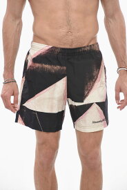 【本日5の付く日ポイント4倍!!】 ALEXANDER MCQUEEN アレキサンダー マックイーン スイムウェア 7359604419Q 9260 メンズ NYLON DOUBLE DIAMOND SWIM SHORTS 【関税・送料無料】【ラッピング無料】 dk