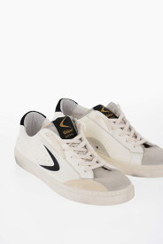 VALSPORT ヴァルスポルト スニーカー VOR2276U メンズ TEXTURED LEATHER GOOFY LOW-TOP SNEAKERS WITH PATCH DETAIL 【関税・送料無料】【ラッピング無料】 dk