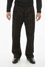 GUCCI グッチ パンツ 731054 ZAL2E 1072 メンズ WINDOWPANE CHECK WOOL PANTS WITH CUFFS 【関税・送料無料】【ラッピング無料】 dk