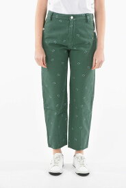 KENZO ケンゾー デニム FC52DP300 9T5 53 レディース HIGH-WAISTED DENIM PANTS WITH BANDANA PRINT 18CM 【関税・送料無料】【ラッピング無料】 dk