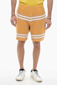 【本日5の付く日ポイント4倍!!】 BURBERRY バーバリー パンツ 8065895 メンズ STRIPED CROCHET SHORTS WITH ELASTIC WAISTBAND 【関税・送料無料】【ラッピング無料】 dk