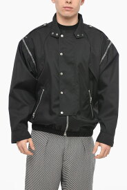 【本日0の付く日ポイント4倍!!】 GUCCI グッチ ジャケット 714759ZAHLW1043 メンズ NYLON WINDBREAKER WITH REMOVABLE SLEEVES 【関税・送料無料】【ラッピング無料】 dk