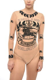 【本日5の付く日ポイント4倍!!】 BURBERRY バーバリー トップス 8062190125600 A1420 レディース LONG-SLEEVED MESH BODYSUIT WITH EMBROIDERED LOGO 【関税・送料無料】【ラッピング無料】 dk