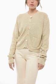 MAISON MARGIELA メゾン マルジェラ ニットウェア S51HP0004S18200113 レディース MM1 CREW NECK HEMP CARDIGAN WITH PATCH POCKETS 【関税・送料無料】【ラッピング無料】 dk