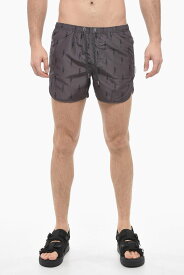 【本日0のつく日ポイント4倍！】 NEIL BARRETT ニール バレット スイムウェア PBCB89O U039 3543 メンズ SLIM FIT THUNDERBOLT SWIM SHORTS 【関税・送料無料】【ラッピング無料】 dk