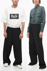 BALENCIAGA バレンシアガ パンツ 743903 TNT39 1000 メンズ WOOL UNISEX PANTS WITH ELASTIC WAISTBAND 【関税・送料無料】【ラッピング無料】 dk