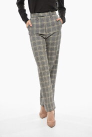 GUCCI グッチ パンツ 691918ZAILW 1136 レディース STRAIGHT FIT FLAX BLEND PANTS WITH DISTRICT CHECK MOTIF 【関税・送料無料】【ラッピング無料】 dk