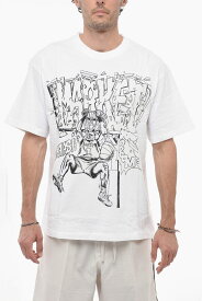 MARKET マーケット トップス 399001073 WHITE メンズ MAXI CONTRASTING PRINTED CREW-NECK T-SHIRT 【関税・送料無料】【ラッピング無料】 dk