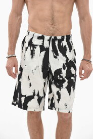 ALEXANDER MCQUEEN アレキサンダー マックイーン スイムウェア 702198 4419Q 1077 メンズ PRINTED GRAFFITI ALLOVER BOXER SWIM SHORTS 【関税・送料無料】【ラッピング無料】 dk