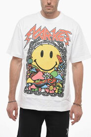 MARKET マーケット トップス 399001064 WHITE メンズ SMILEY MAXI FRONTAL PRINTED CREW-NECK T-SHIRT 【関税・送料無料】【ラッピング無料】 dk