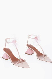 NENSI DOJAKA ネンシドジョカ パンプス SC40031A17032PINK レディース POINT TOE SOFT LEATHER T-STRAP SANDALS WITH FLOWER APPLICATI 【関税・送料無料】【ラッピング無料】 dk