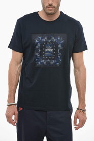 ETRO エトロ トップス 1Y020 9223 200 メンズ PAISELY PATTERNED SOLID COLOR CREW-NECK T-SHIRT 【関税・送料無料】【ラッピング無料】 dk