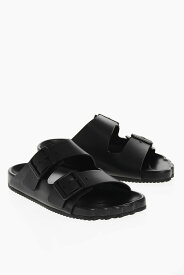 【土日限定1000円OFF!!】 バレンシアガ BALENCIAGA フラットシューズ フラットシューズ レディース Flat Shoes LEATHER SUNDAY SLIDERS WITH DOUBLE BUCKLE 761342WCEA1 1000 関税 送料無料 ラッピング無料 2020SS dk