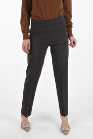 AVENUE MONTAIGNE アベニューモンテーニュ パンツ F1564 BROWNPLAID レディース DISTRICT CHECK CUFFED HEM TROUSERS 【関税・送料無料】【ラッピング無料】 dk