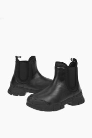 【本日5の付く日ポイント4倍!!】 MOSCHINO モスキーノ ブーツ JA15614G0DIAI00A レディース LOVE LEATHER CHELSEA BOOTS WITH TRACK SOLE 【関税・送料無料】【ラッピング無料】 dk