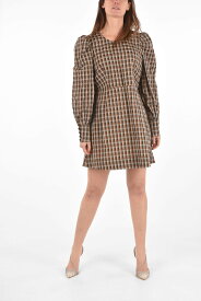 BAUM UND PFERDGARTEN バウム ウンド ヘルガーテン ドレス 21264PO C8359 レディース GINGHAM CHECK AIDINE RAGLAN SLEEVE MINI DRESS 【関税・送料無料】【ラッピング無料】 dk