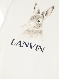 LANVIN ランバン ホワイト WHITE Tシャツ ガールズ 秋冬2023 307239 【関税・送料無料】【ラッピング無料】 el