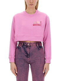 【楽天スーパーSALE!!15000円以上1000円OFFクーポン対象】 MOSCHINO JEANS モスキーノ ジーンズ ピンク PINK トレーナー レディース 秋冬2023 323946 【関税・送料無料】【ラッピング無料】 el