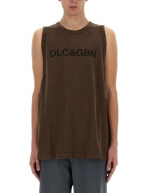 DOLCE&GABBANA ドルチェ&ガッバーナ ブラウン BROWN Tシャツ メンズ 春夏2024 307840 【関税・送料無料】【ラッピング無料】 el