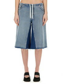 【本日5の付く日ポイント4倍!!】 MM6 MAISON MARGIELA エムエム6 メゾン マルジェラ ブルー DENIM ショーツ レディース 春夏2024 312106 【関税・送料無料】【ラッピング無料】 el