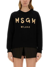 MSGM エムエスジーエム ブラック BLACK トレーナー レディース 春夏2024 319888 【関税・送料無料】【ラッピング無料】 el