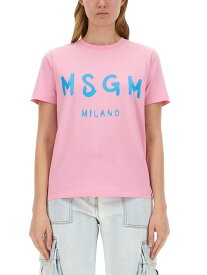 MSGM エムエスジーエム ピンク PINK Tシャツ レディース 春夏2024 319021 【関税・送料無料】【ラッピング無料】 el