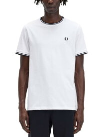 FRED PERRY フレッド ペリー ホワイト WHITE Tシャツ メンズ 春夏2024 325587 【関税・送料無料】【ラッピング無料】 el