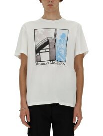 【楽天スーパーSALE!!50000円以上3000円OFFクーポン対象】 ALEXANDER MCQUEEN アレキサンダー マックイーン ホワイト WHITE Tシャツ メンズ 秋冬2024 339910 【関税・送料無料】【ラッピング無料】 el