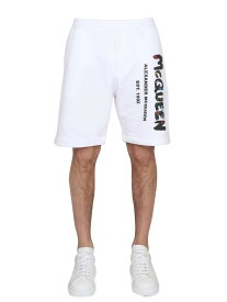 【5のつく日は全商品ポイント4倍】 ALEXANDER MCQUEEN アレキサンダー マックイーン ホワイト WHITE ショーツ メンズ 春夏2023 269287 【関税・送料無料】【ラッピング無料】 el