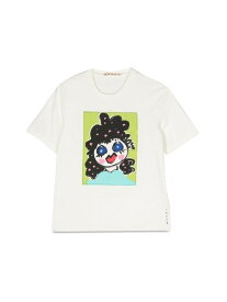 MARNI マルニ ホワイト WHITE Tシャツ ガールズ 春夏2023 272386 【関税・送料無料】【ラッピング無料】 el