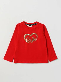 LIU JO KIDS リュー ジョーキッズ レッド Red Tシャツ ガールズ 秋冬2023/2024 KF3156J0088 【関税・送料無料】【ラッピング無料】 gi