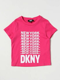 【本日0の付く日ポイント4倍!!】 DKNY ディー ケイ エヌ ワイ パープル Fuchsia Tシャツ ガールズ 春夏2023 D35S76 【関税・送料無料】【ラッピング無料】 gi